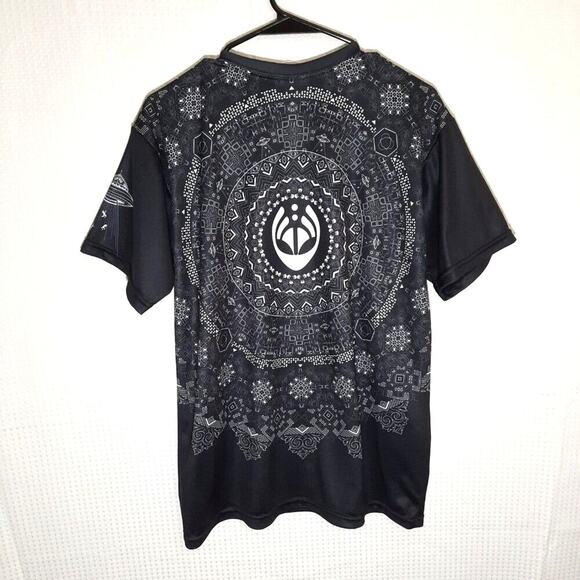 Bassnectar Alien Mandala M Black White Graphic T-Shirt Licensed EDM Rave Shirt - Picture 4 of 5